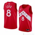 Camiseta Jordan Loyd #8 Toronto Raptors Earned 2018-19 Rojo