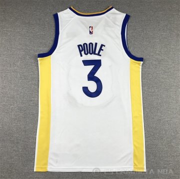 Camiseta Jordan Poole #3 Golden State Warriors Association 2022-23 Blanco