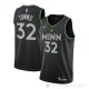 Camiseta Karl-Anthony Towns NO 32 Minnesota Timberwolves Ciudad 2020-21 Negro