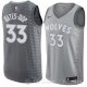 Camiseta Keita Bates-Diop #33 Minnesota Timberwolves Ciudad 2017-18 Gris