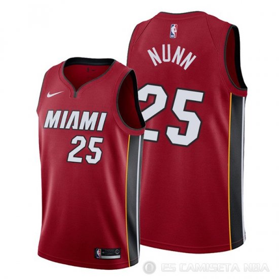 Camiseta Kendrick Nunn #25 Miami Heat Statement Rojo - Haga un click en la imagen para cerrar
