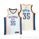 Camiseta Kevin Durant NO 35 Oklahoma City Thunder Association Blanco