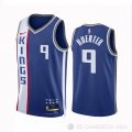 Camiseta Kevin Huerter #9 Sacramento Kings Ciudad 2023-24 Azul