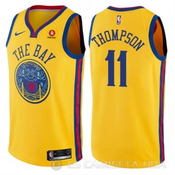 Camiseta Klay Thompson #11 Golden State Warriors Ciudad Amarillo