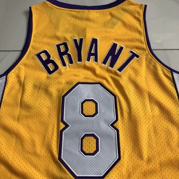Camiseta Kobe Bryant #8 Los Angeles Lakers Mitchell & Ness 1999-00 Amarillo