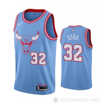 Camiseta Kris Dunn #32 Chicago Bulls Ciudad Azul