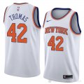 Camiseta Lance Thomas #42 New York Knicks Statement 2018 Blanco