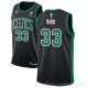 Camiseta Larry Bird NO 33 Boston Celtics Statement 2021-22 Negro