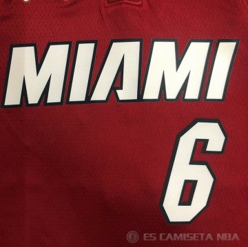 Camiseta LeBron James #6 Miami Heat Statement 2020-21 Rojo