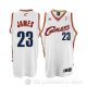 Camiseta Lebron James #23 Cleveland Cavaliers Home Blanco