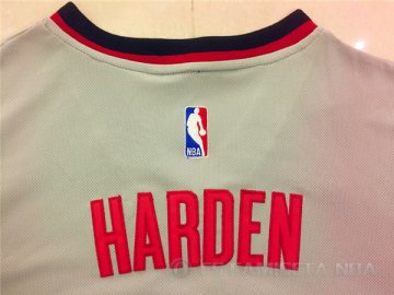 Camiseta Rockets Harden #13 Manga Corta Gris