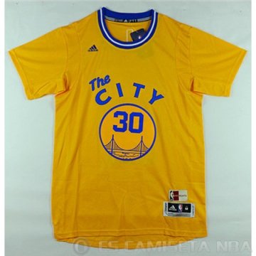 Camiseta Curry #30 Golden State Warriors Amarillo