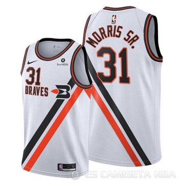 Camiseta Marcus Morris Sr. #31 Portland Trail Blazers Ciudad 2019-20 Blanco