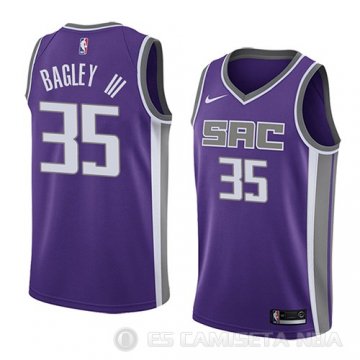 Camiseta Marvin Bagley III #35 Sacramento Kings Icon 2018 Violeta