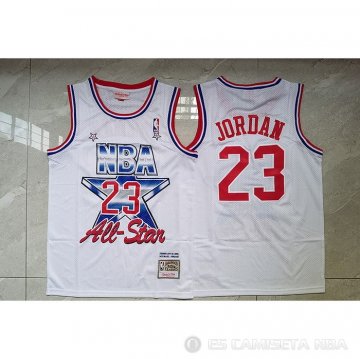 Camiseta Michael Jordan NO 23 All Star 1991 Blanco