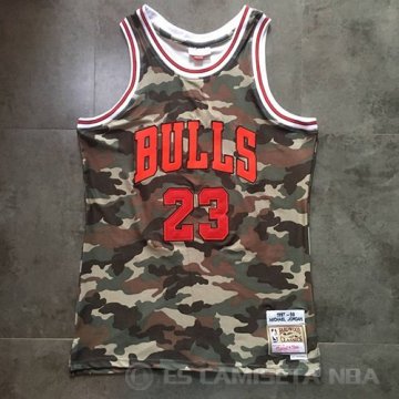 Camiseta Michael Jordan #23 Chicago Bulls Hardwood Verde