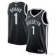 Camiseta Mikal Bridges #1 Brooklyn Nets Icon 2022-23 Negro