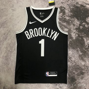 Camiseta Mikal Bridges #1 Brooklyn Nets Icon 2022-23 Negro