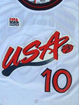 Camiseta Miller #10 USA 1996 Blanco