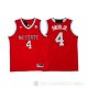 Camiseta NCAA Smith JR #4 NC State Rojo