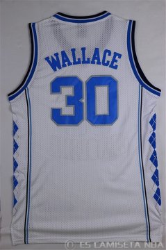 Camiseta North Wallace #30 NCAA Blanco