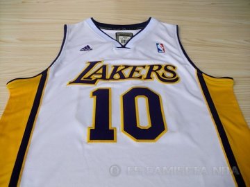 Camiseta Nash #10 Los Angeles Lakers Blanco