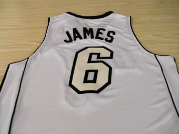 Camiseta James #6 Heats 2012 Navidad Blanco