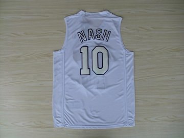 Camiseta Nash #10 Lakers 2012 Navidad Blanco