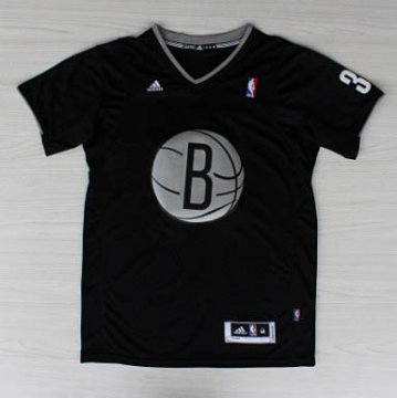 Camiseta Pierce #34 Nets 2013 Navidad Negro