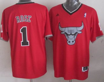 Camiseta Rose #1 Bulls 2013 Navidad Rojo