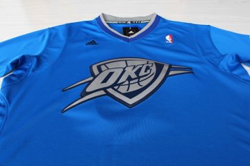 Camiseta Westbrook #0 Thunder 2013 Navidad Azul