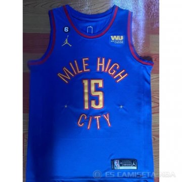 Camiseta Nikola Jokic #15 Denver Nuggets Statement 2022-23 Azul