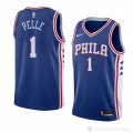 Camiseta Norvel Pelle #1 Philadelphia 76ers Icon 2018 Azul
