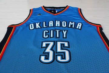 Camiseta Durant #35 Thunder Resuenan Moda Azul