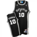 Camiseta Rodman Spurs #10 San Antonio Spurs Negro