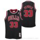Camiseta Scottie Pippen #33 Chicago Bulls Nino Mitchell & Ness 1997-98 Negro