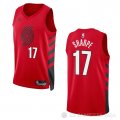 Camiseta Shaedon Sharpe #17 Portland Trail Blazers Statement 2022-23 Rojo