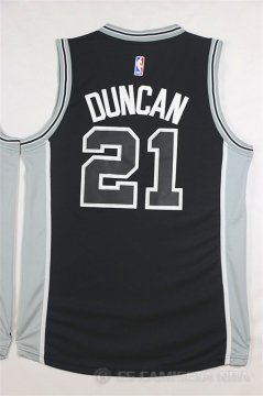 Camiseta Duncan #21 San Antonio Spurs Negro