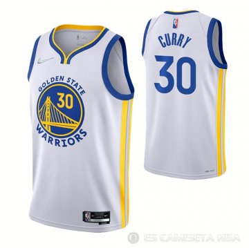 Camiseta Stephen Curry #30 Golden State Warriors Association 2021-22 Blanco
