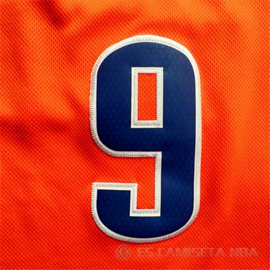 Camiseta Ibaka #9 Oklahoma City Thunder Naranja - Haga un click en la imagen para cerrar