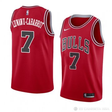 Camiseta Timothe Luwawu-Cabarrot #7 Chicago Bulls Icon 2018 Rojo