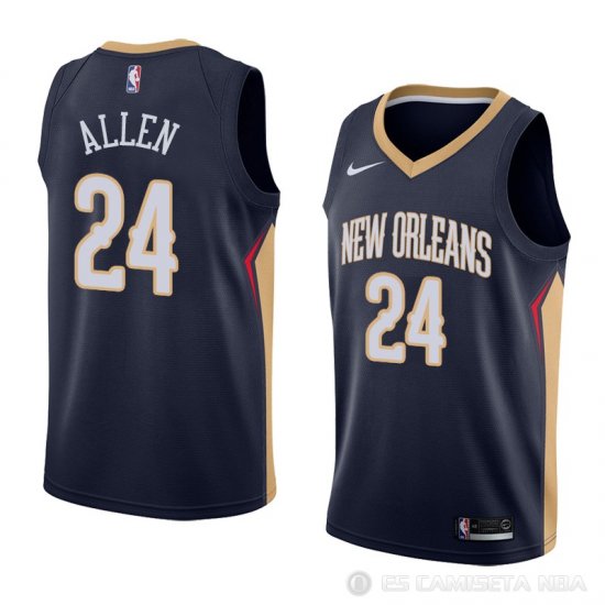 Camiseta Tony Allen #24 New Orleans Pelicans Icon 2018 Azul - Haga un click en la imagen para cerrar