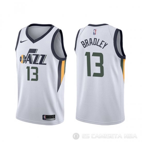Camiseta Tony Bradley #13 Utah Jazz Association Blanco - Haga un click en la imagen para cerrar