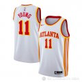 Camiseta Trae Young NO 11 Atlanta Hawks Association 2020-21 Blanco