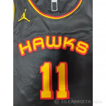 Camiseta Trae Young #11 Atlanta Hawks Statement 2022-23 Negro