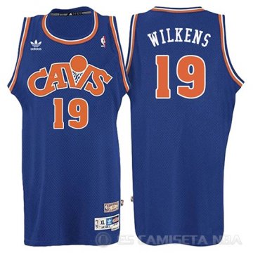 Camiseta Wilkens #19 Cleveland Cavaliers Retro 2008 Azul