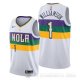 Camiseta Zion Williamson #1 New Orleans Pelicans Ciudad 2019-20 Blanco