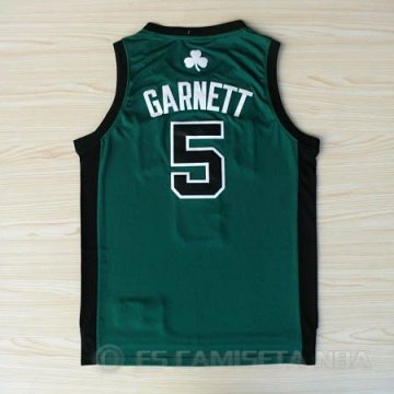 Camiseta Garnett #5 Boston Celtics Verde