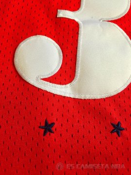 Camiseta retro Allen iverson #3 Philadelphia 76ers Rojo