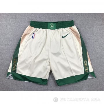 Pantalone Boston Celtics Ciudad 2023-24 Crema
